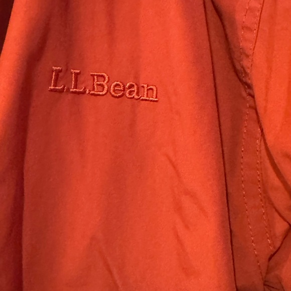 L.L.Bean Rust Orange Insulated Nylon Jacket Fleece Lined Men’s Small - Picture 8 of 11